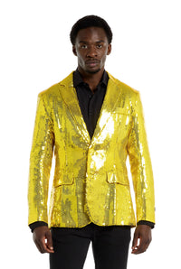 Sequins Blazer Yellow