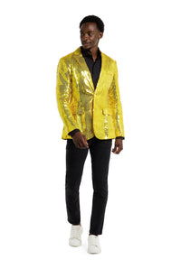 Sequins Blazer Yellow