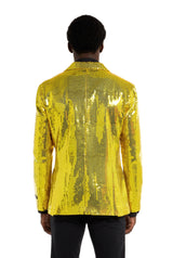 Sequins Blazer Yellow