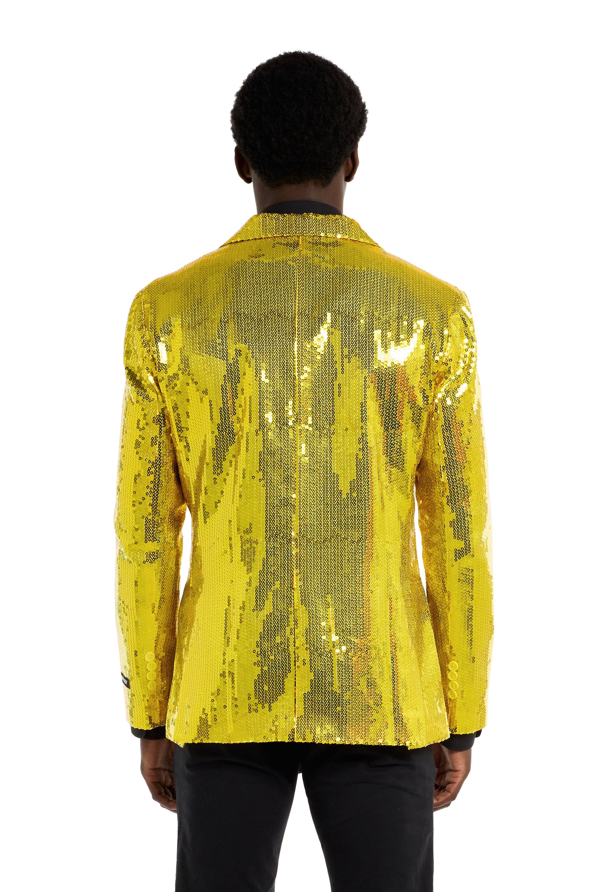 Sequins Blazer Yellow