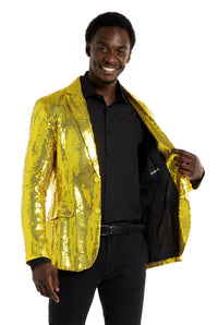 Sequins Blazer Yellow