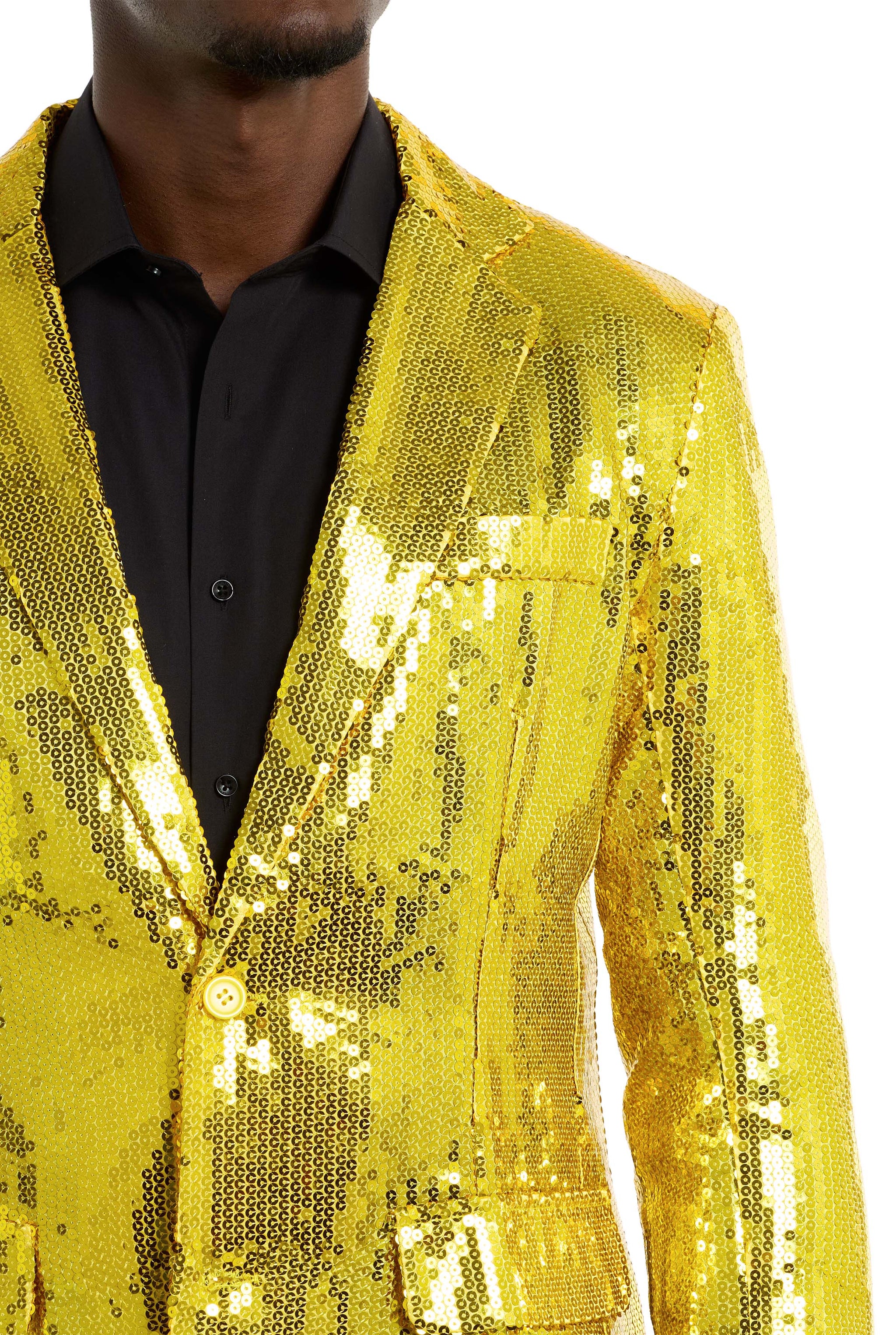 Sequins Blazer Yellow