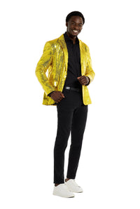Sequins Blazer Yellow