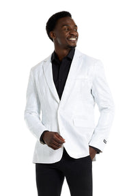 Sequins Blazer White