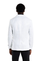Sequins Blazer White