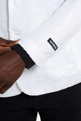 Sequins Blazer White