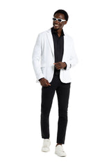 Sequins Blazer White