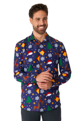 Christmas Icons Blue - Christmas shirt