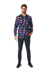 Christmas Icons Blue - Christmas shirt