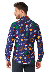 Christmas Icons Blue - Christmas shirt