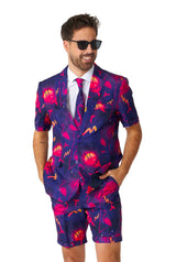 Retro Neon Navy - Carnival suit