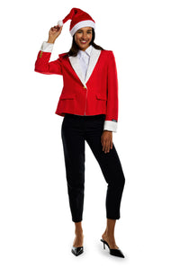 Santa Faux Fur - Christmas blazer