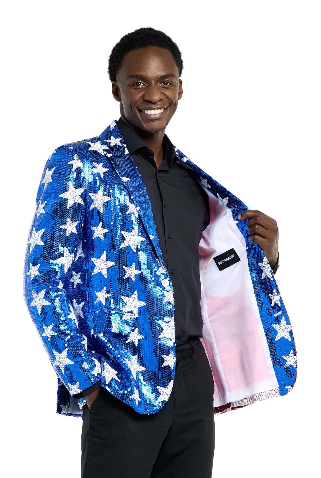 Sequin blazer for Stars & Stripes - Perfect 4th of July Outfit Suitmeister Sequin blazer for Stars & Stripes - Perfect 4th of July Outfit Suitmeister
