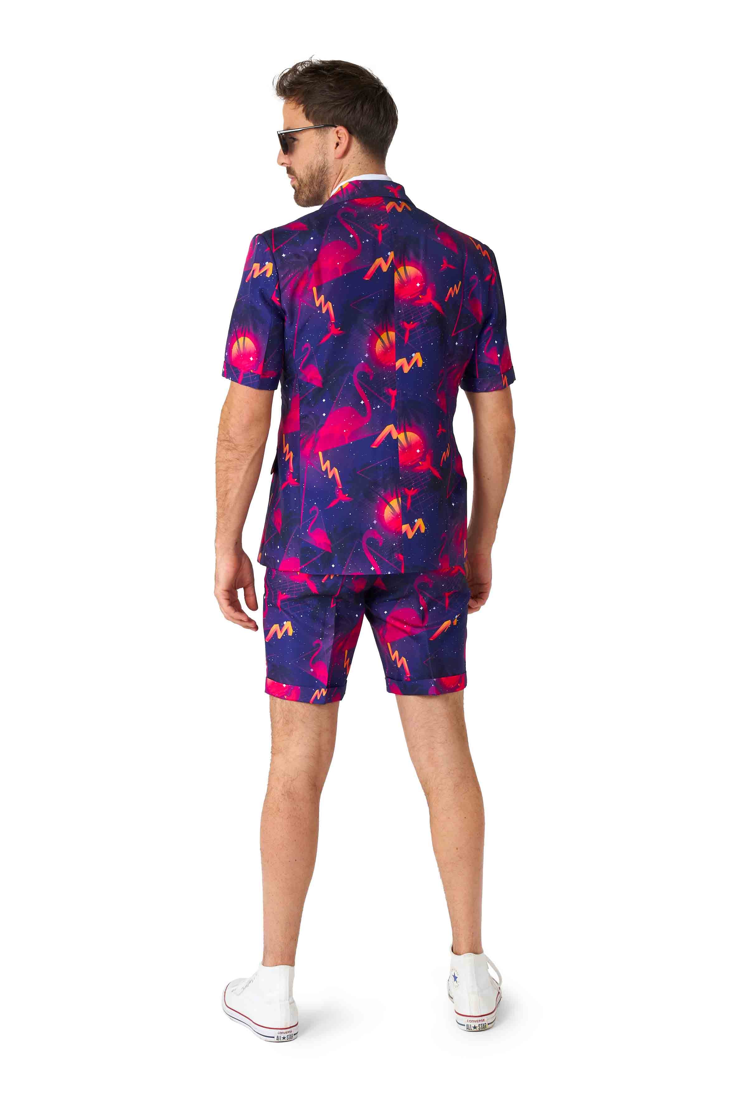 Carnival Suit - Retro Neon Navy | Summer Style Essential – Suitmeister