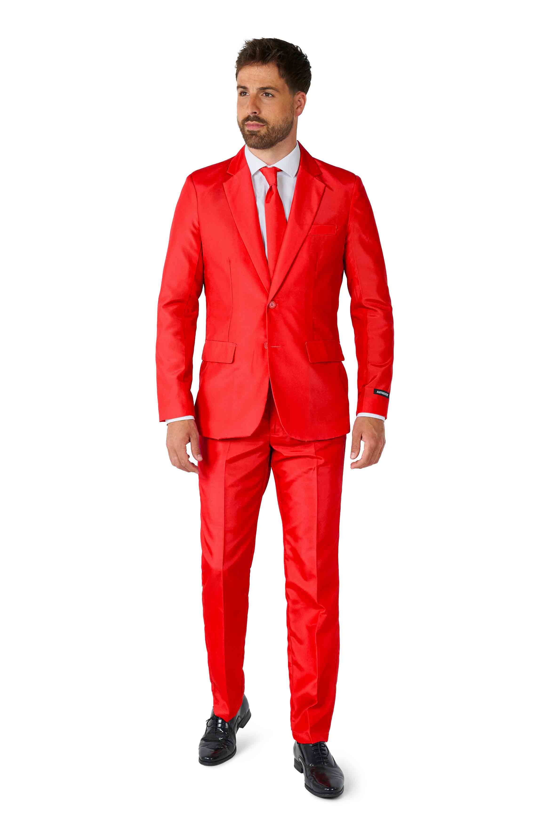 Red Suit - Stand Out with a Solid Red Power Outfit – Suitmeister